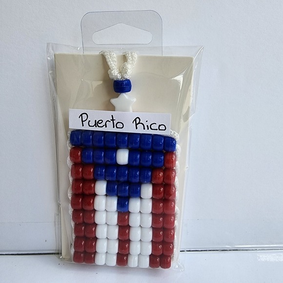 Puerto Rico Country Flag Car Rearview Mirror Danglers, Car Charm, Car Accessory - Picture 5 of 5